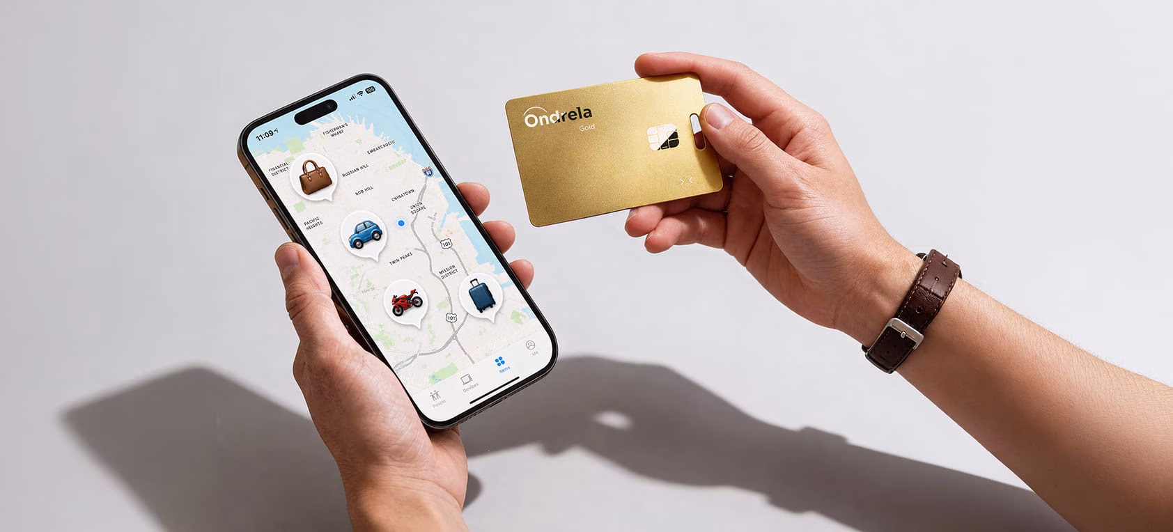 Ruhiges Reisen mit Ondrela Tracker im Reisepass